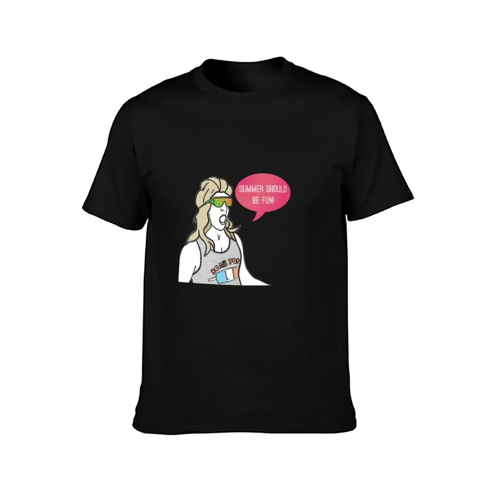 Summer should be fun T-Shirt, Summer Casual Cotton Tee, Oversized Streetwear Tops, Vintage Graphic Print, Loose Fit Short Sleeve