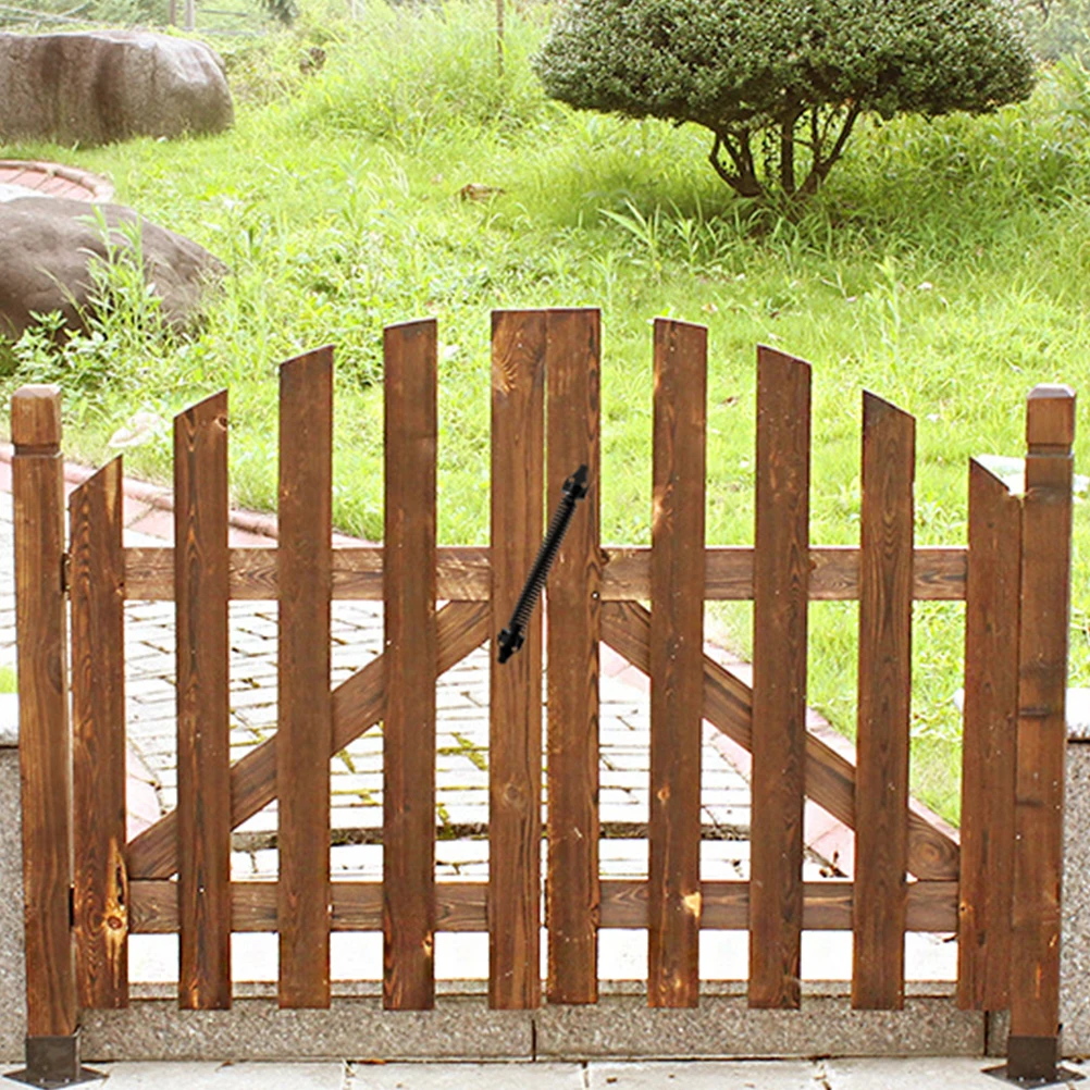 

Heavy Duty Fence Door Hinges Self Closing Gate Springs for Wood Vinyl Fence Gates Latches Suitable Garden Pool Doors Spring Door