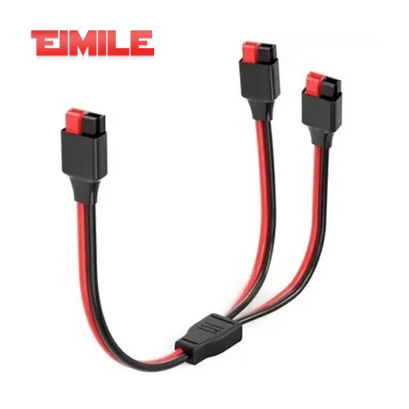 14AWG Y Type Power Cord 45A Plug 1 To 2 3 Branch Cable Solar Battery Connector Switch Adapter Outdoor RV Power Station Camping