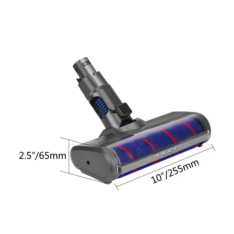 Motorized Floor Brush Head Tool Kit For Dyson V6 DC45 DC58 DC61 DC62 DC74 Vacuum Cleaner Soft Sweeper Roller Brush Replacement