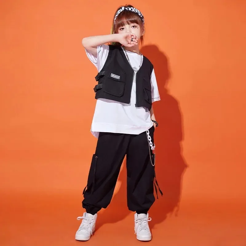 Hip-hop Costumes, Boys' Hiphop Suits, Drum Set Waistcoat Suits,new Kids Street Weat Dance Clothes