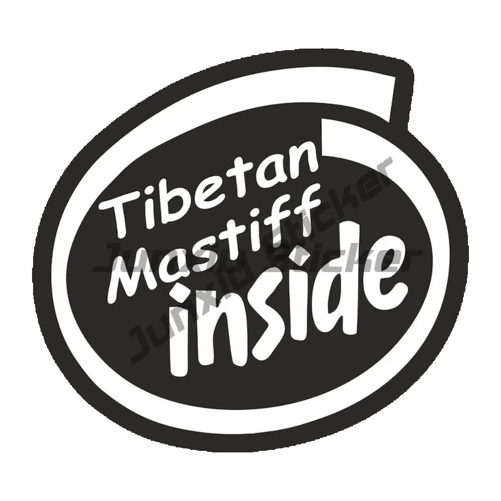 

Creative Tibetan Mastiff Dog Inside Sticker Graphic Scratch Cover Sticker Funny Car Decoration Anime Stickers Custom Decals Moto
