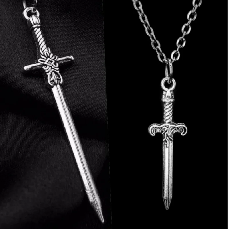 Customized.2 Pieces a Set of-Border Sword Necklace Men's Personalized Same Style Hop