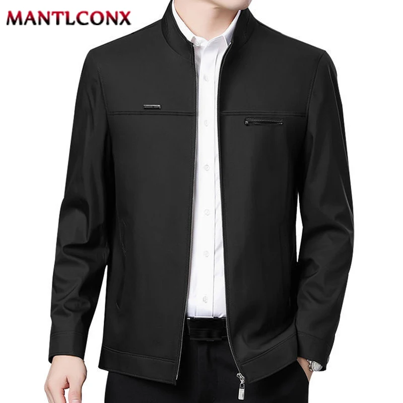 Solid Color Men\'s Jacket Casual Business Men\'s Autumn Jacket Office Dress Coat Man Social Jackets for Men Outerwear Spring New
