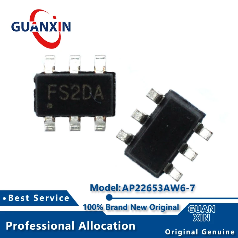 

100% New electronics AP22653AW6-7 SOT-26 Marking FS2** AP22653