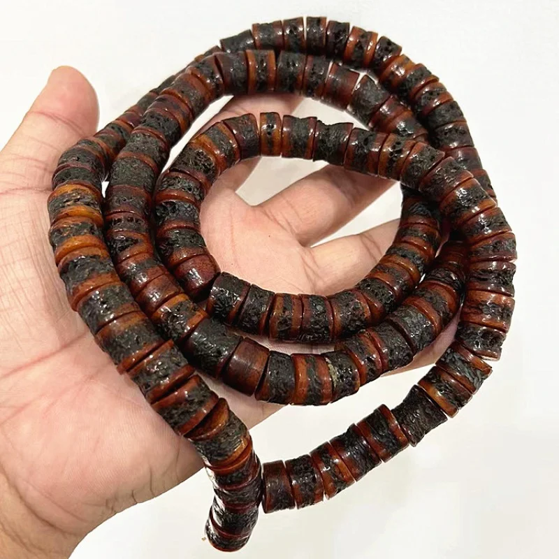 Yak Bone Imitation Gabala Pork Intestine Beads Tibetan Style Prayer Beads Old Materials Bracelet Gabala