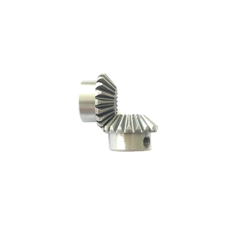 1 Modulus 90 degree right angle reversing bevel gearbox Angle mechanical transmission bevel gear 45 steel 1 to 1 steering tooth