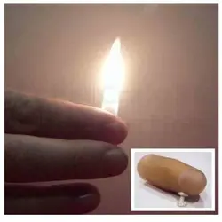 Flaming Thumb Tip Fire Stage Street Flame Magic Trick Thumbtip Light Close up Magic Porps Magia Toys