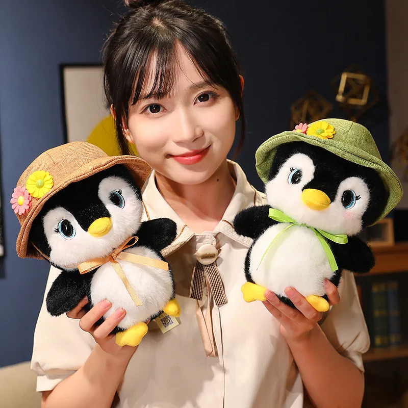 Kawaii-ペンギンのぬいぐるみ,ぬいぐるみ,かわいい動物のぬいぐるみ,柔らかいぬいぐるみ,ハグ,枕,赤ちゃんの子供と女の子,家の装飾