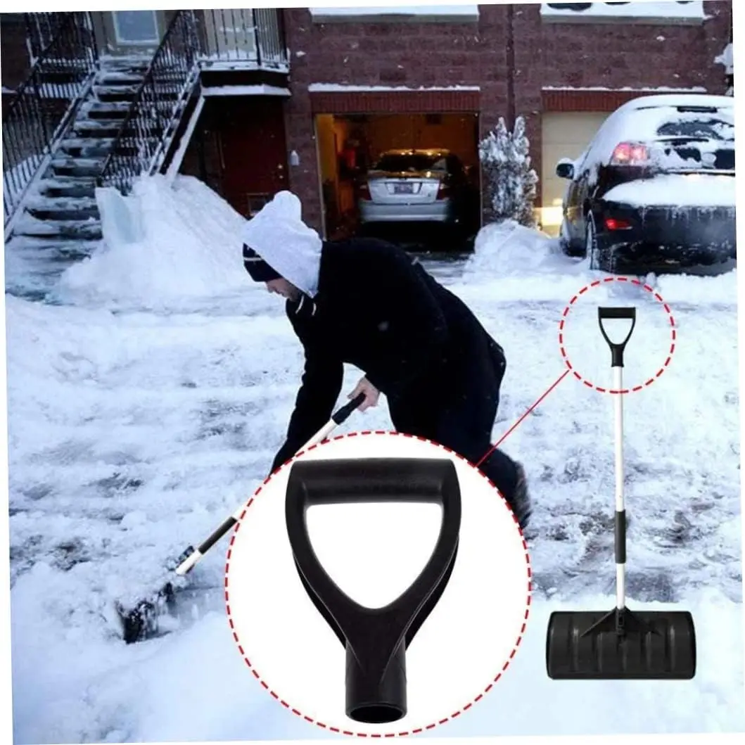 Spade Handle Garden Fork Shovel Handle D Shaped Plastic  for Digging Raking Tools Black Spade Handle