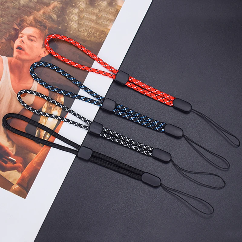 Red Blue Adjustable Mobile phone Strap Wrist Lanyard For iPhone Samsung HUAWEI XIAOMI USB Flash Drives Keys Keychains Camera Key