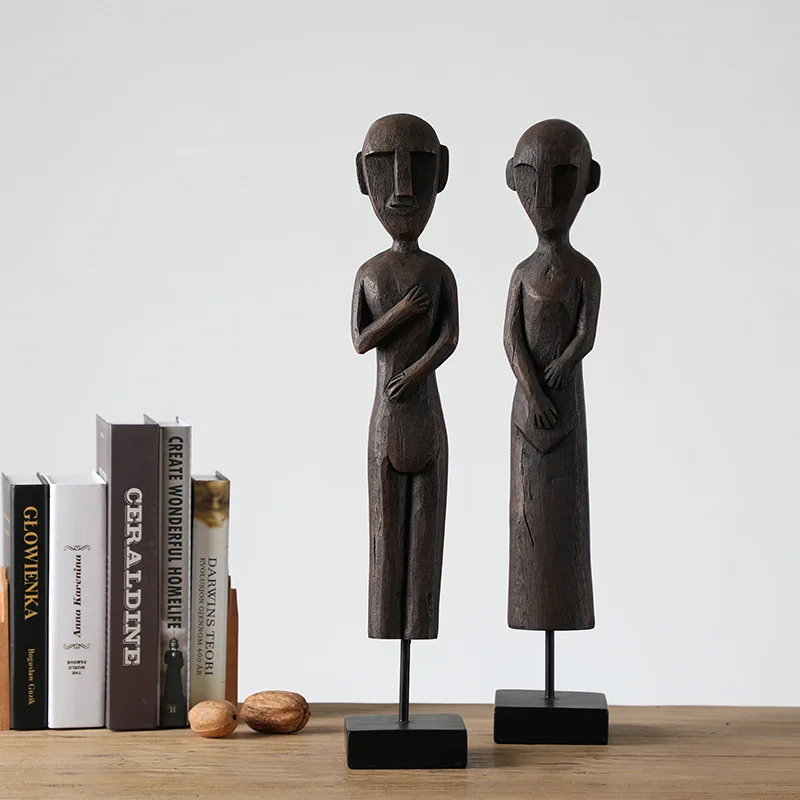 

Artistic Character Resin Sculpture, Home Entryway Decor Figurine, Creative Statue with Durable Anti-Slip Base for Display