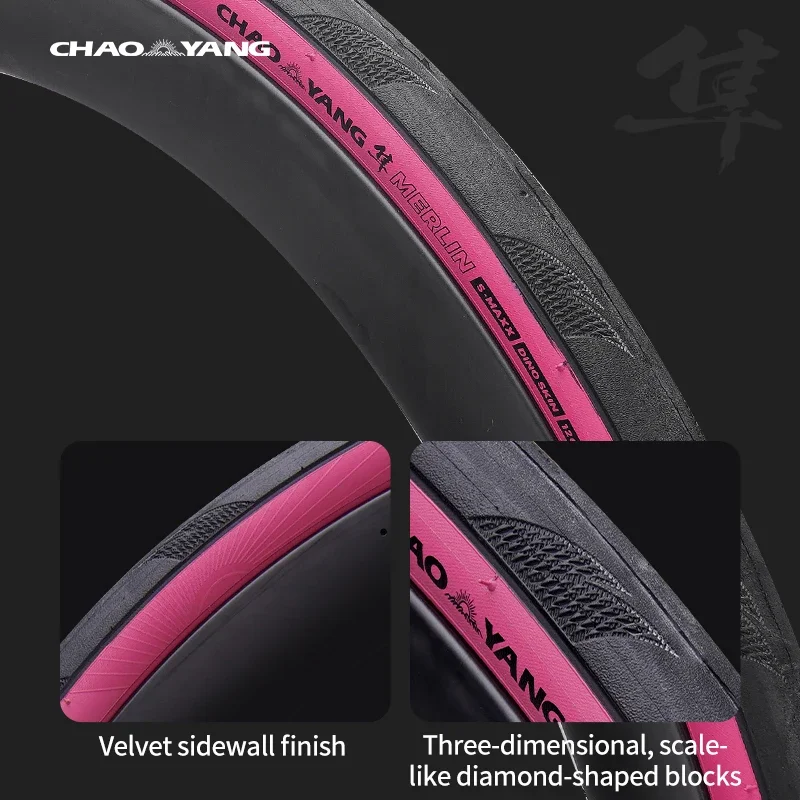 CHAOYANG Road Bike Tire 700x25C 700x28C 700x30C Folding Kevlar H-496 120TPI Lightweight Multi Color Bicycle Clincher Stab-proof