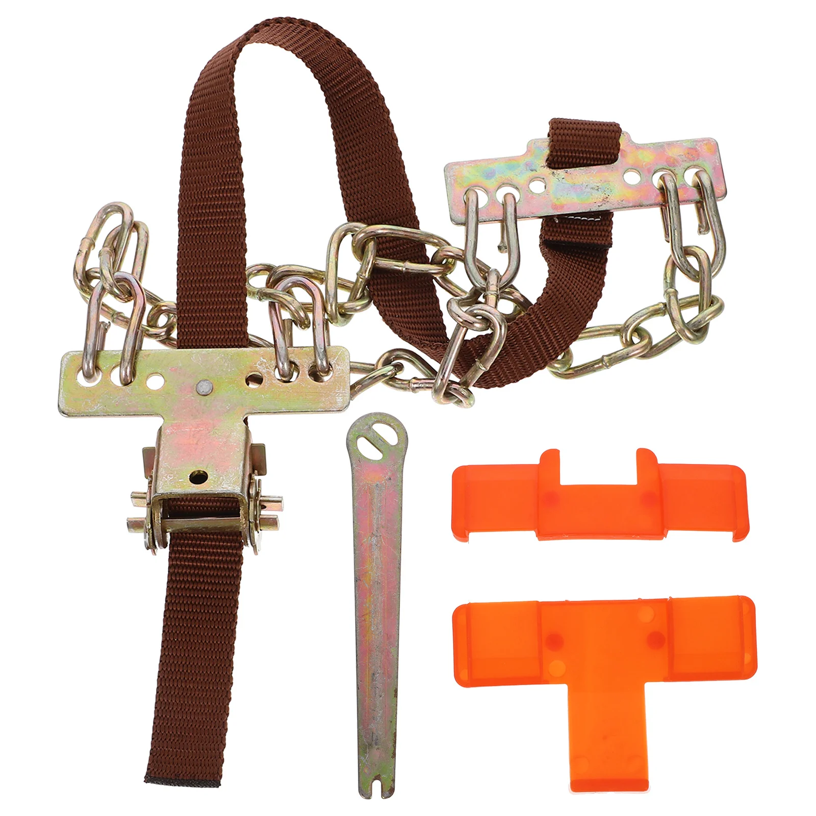 Steel Tire Chains for Cars Durable Anti Skid Snow Chain 205 225mm Width Auto Accessories Safety Driving Aid