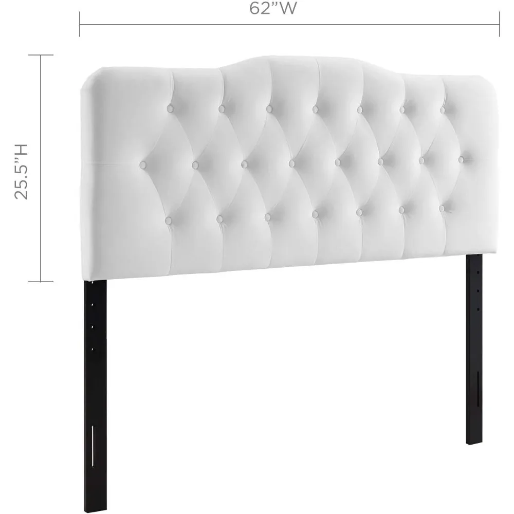 Annabel Diamond Tufted Performance Velvet Queen Headboard