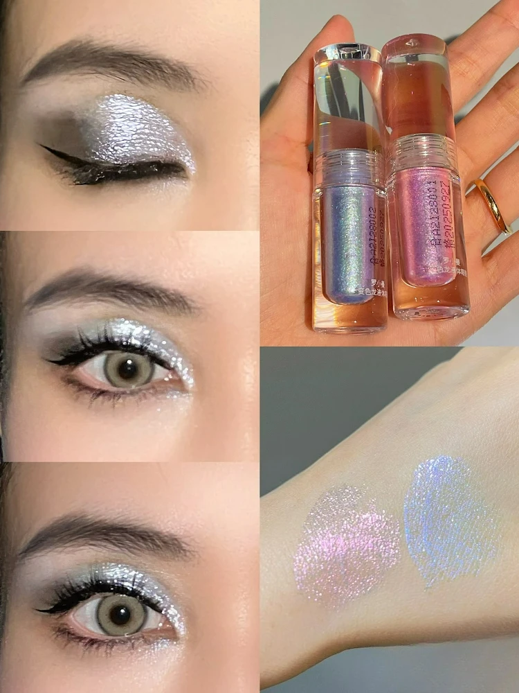 RMT Chameleon Beauty Vientiane Chameleon Eyeshadow Highlighter Silkworm Brighten Polarized Ultimate Fine Shiny Waterproof Makeup