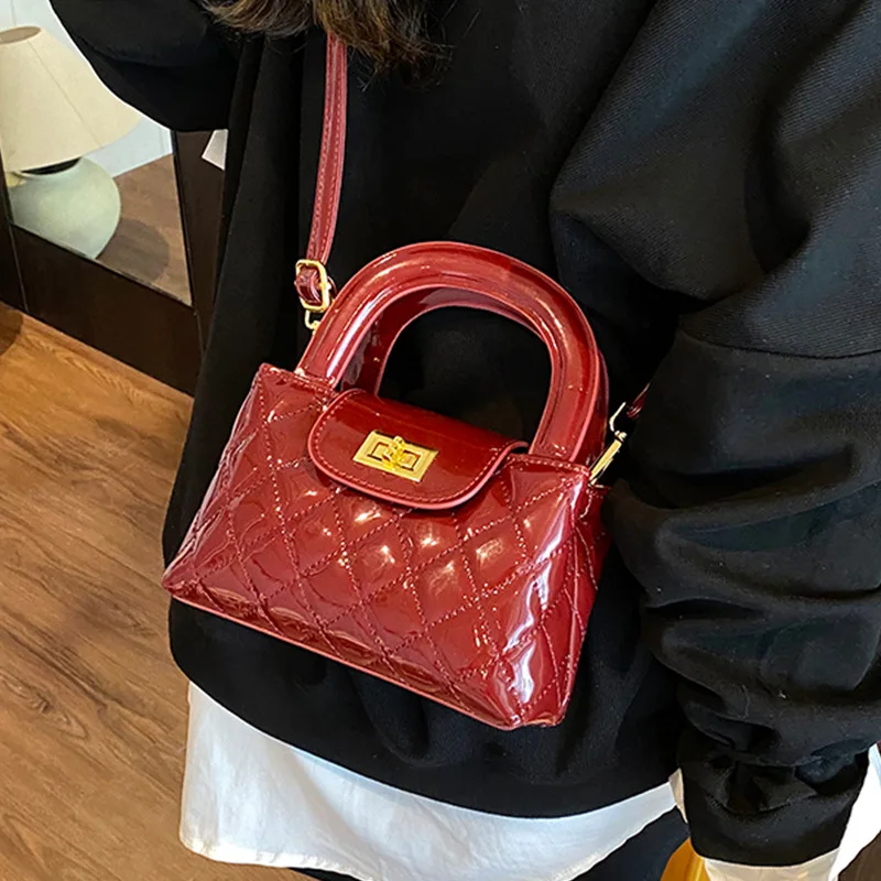 حقيبة كتف مبطنة صيفية لعام 2025 للنساء - محفظة كروس على الطراز الكوري العتيق، حقيبة يد أنيقة بنمط ماسي #3