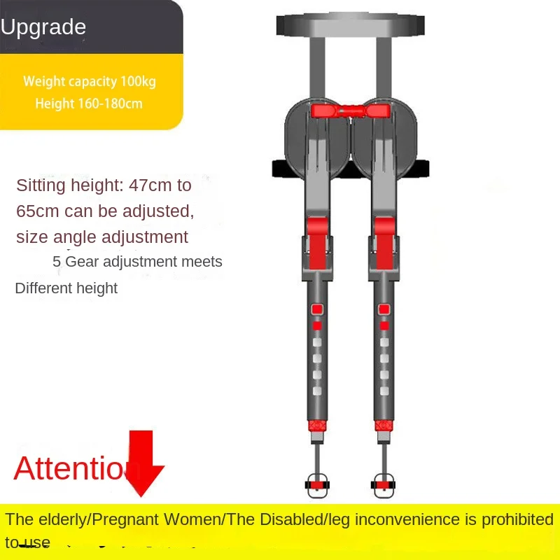 

Exoskeleton Wearable Sports Lightweight Folding Chair Fishing Outdoor Portable Travel Multifunctional Seat Stool Bearing 100kg