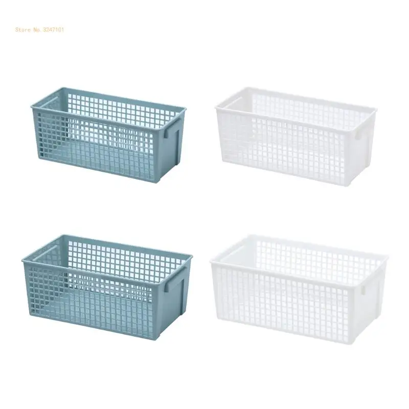 Household Organizers Plastic Storage Baskets for Kitchen Organization Countertop Dropship