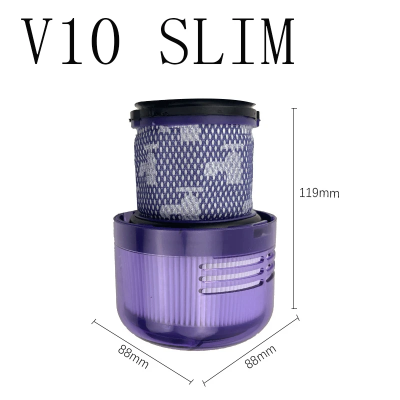 สำหรับ Dyson V6 V7 V8 V10slim V11 V12 V15เครื่องดูดฝุ่นแบบมือจับอุปกรณ์เสริมล้างทำความสะอาดได้ HEPA ตัวกรองลูกกลิ้งเปลี่ยนหัวแปรง