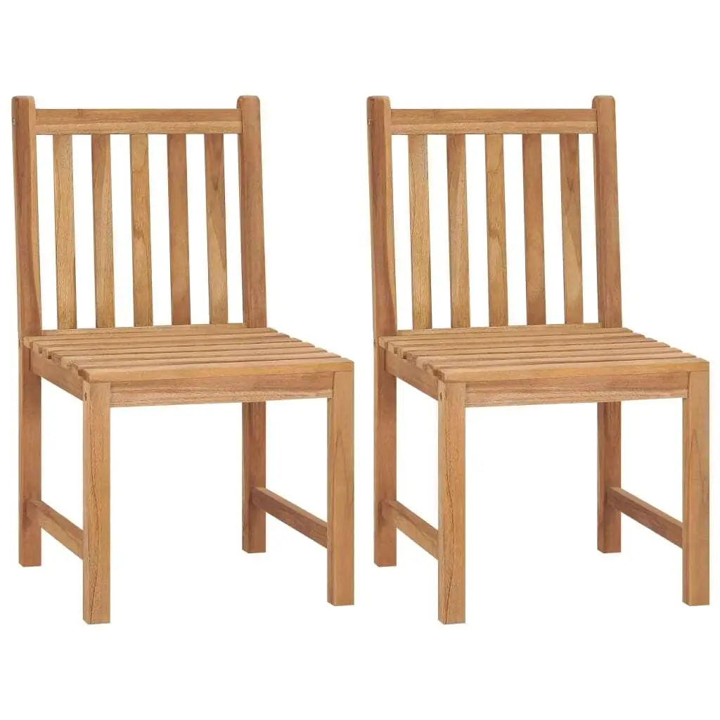 

Natural Teak Garden Chair Set of 2 Standard