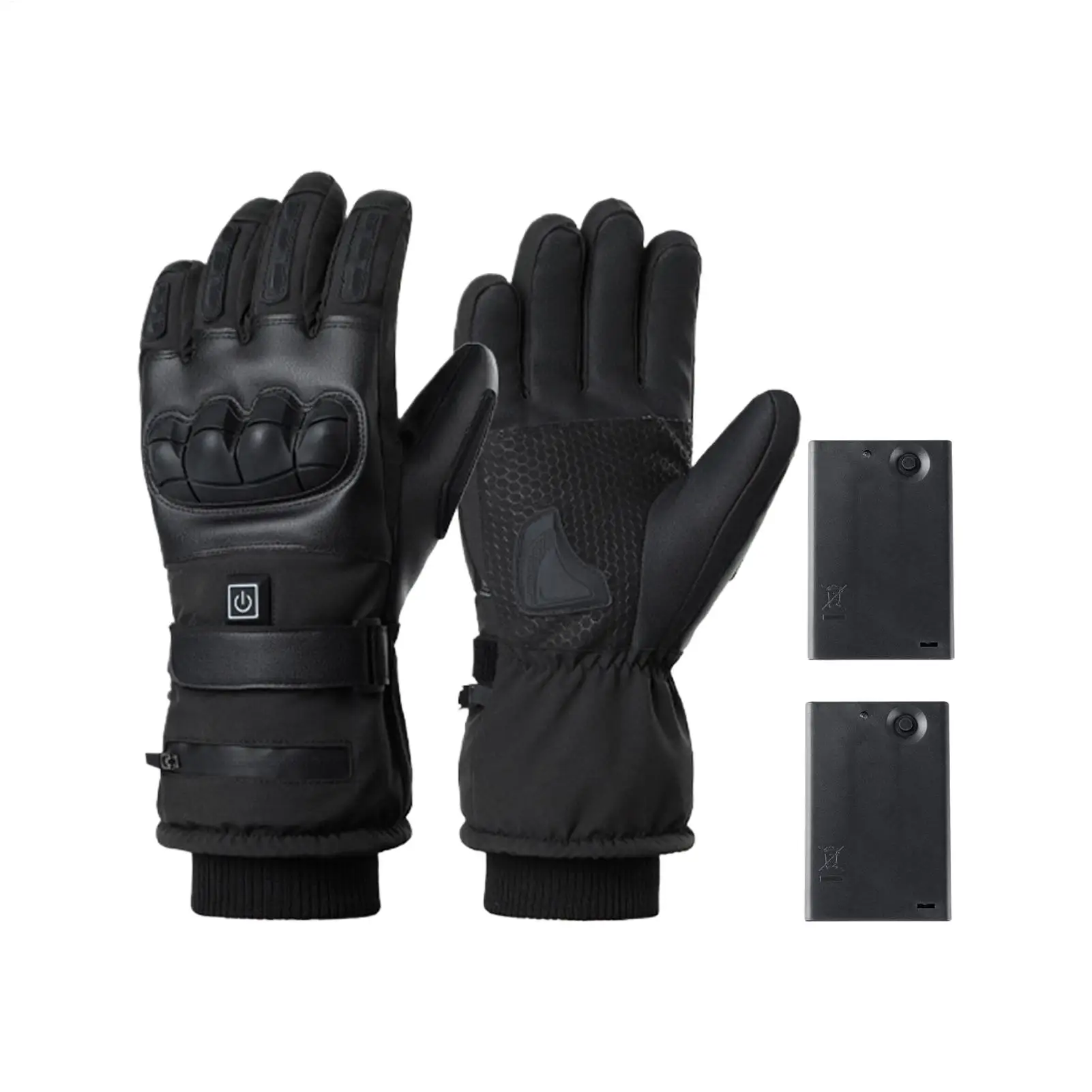 Heating Gloves 3 Setting Level Thermal Wind Protection Hand Warmer Battery Operated Heated Winter Gloves For Winter Cold Weather