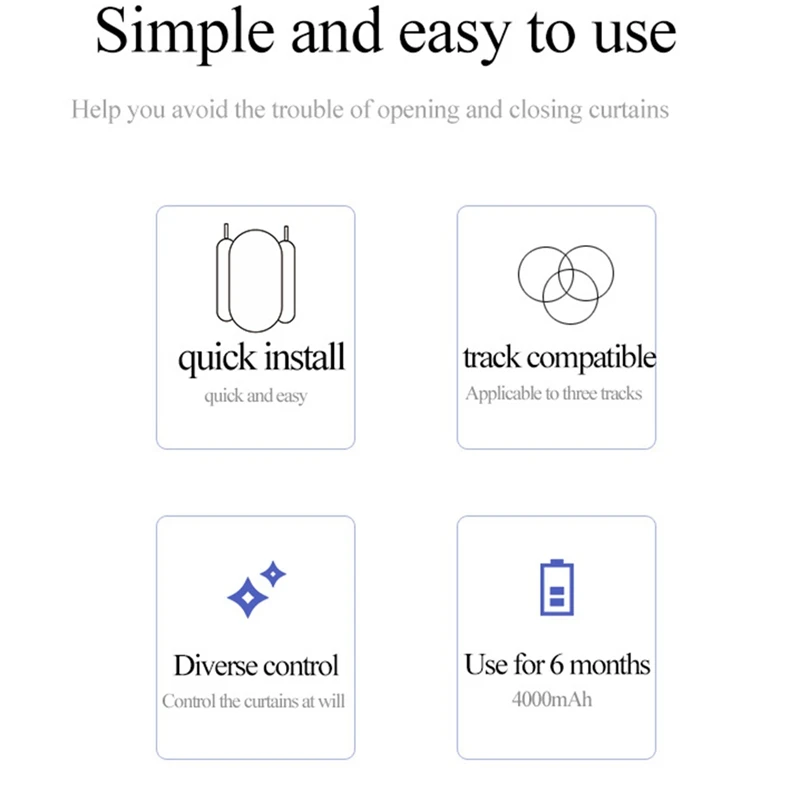 Dual TUYA Smart Wifi Curtains Robot Roman Rod Track/T/U-Rail Tracks 3In1 Automatic Curtain Opener Remote Control