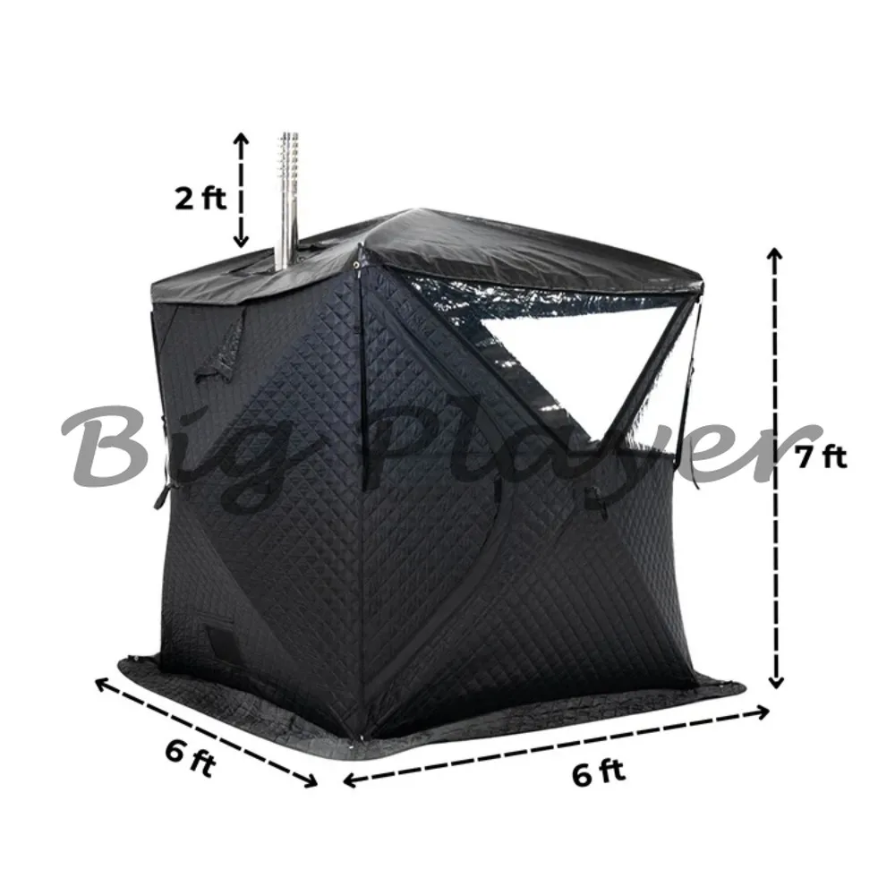 Large Portable Steam Sauna Tent Kit  Spacious Sauna House with Stove for Backyard and Recovery