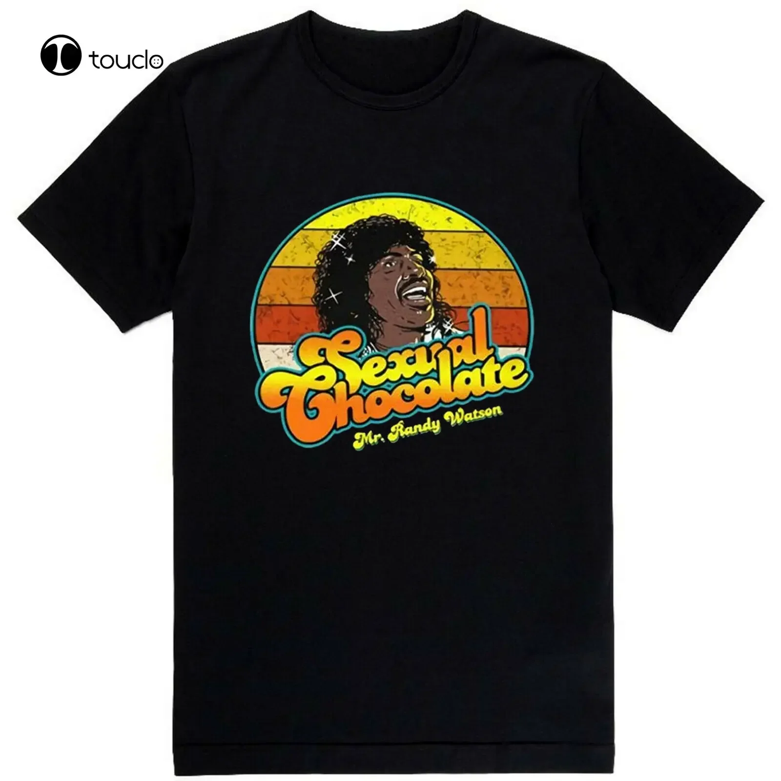 Venendo a América película Randy Watson comedia Vintage camiseta negra Mnh 030521010
