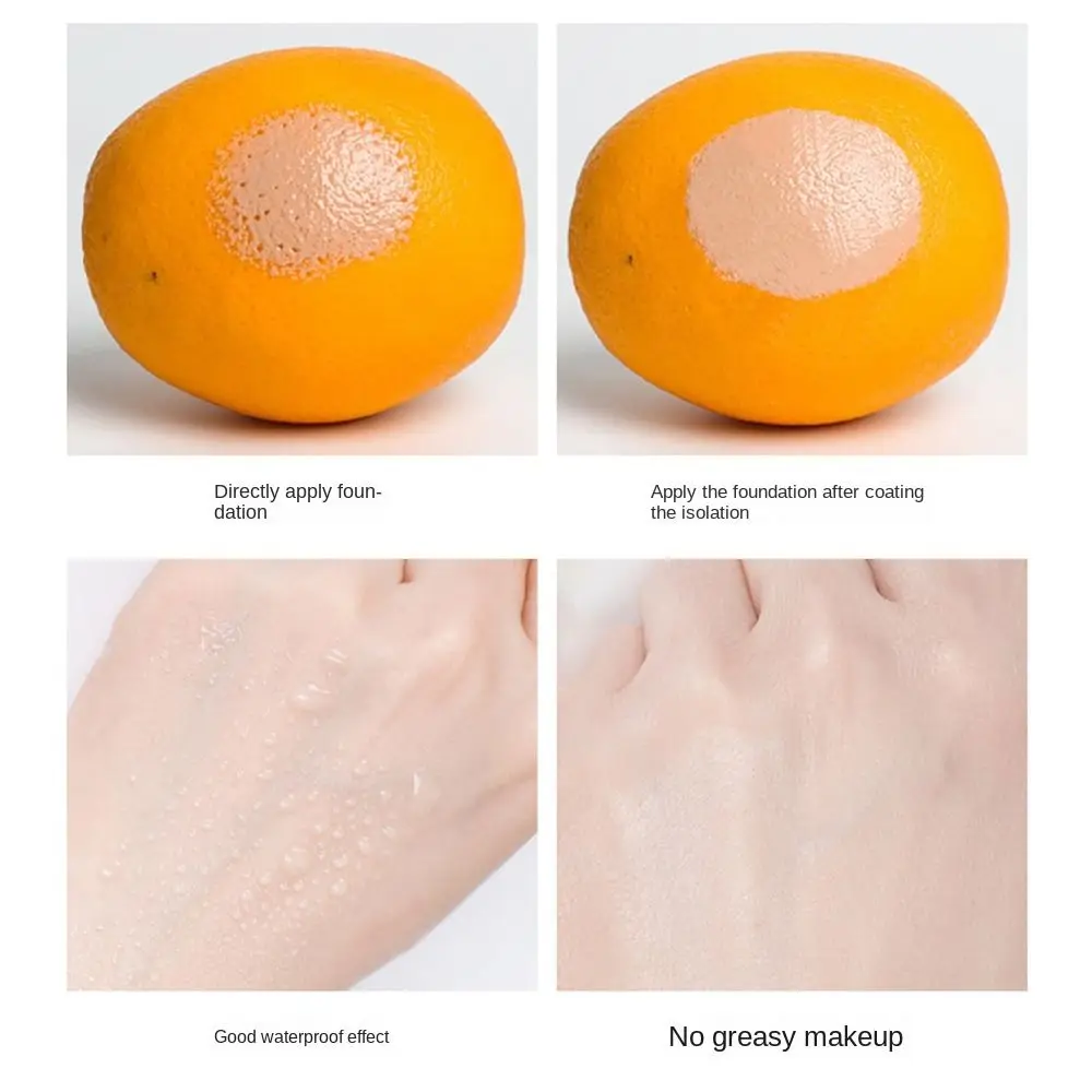 Einfach zu verwendende, langlebige, wasserfeste, dreifarbige Isolationscreme, Make-up-Grundierung, Gesichtsgrundierung, Make-up-Ölkontroll-Concealer