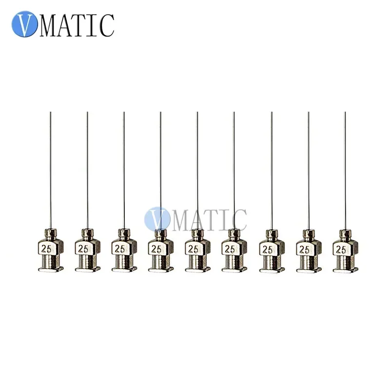 

‌ Иглы для прецизионного дозирования 25Gx1" 12 шт. | Насадки из нержавеющей стали класса EFD для микроэлектроники, бесплатная доставка ‌