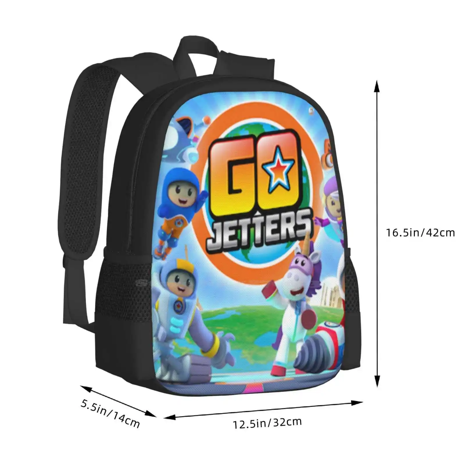 Go Jetters Design Neuankömmlinge Unisex Taschen Studenten tasche Rucksack Go Jetters Xuli Foz Kyan Lars Ubercorn Cbeebies Kinder Kinder