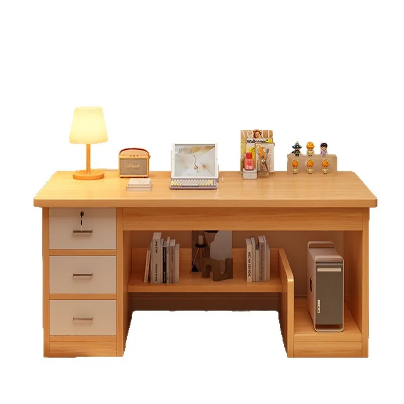 Home Bedroom Student Writing With Drawer Adult Office Solid Wood Ecological Board Desktop Computer Desk