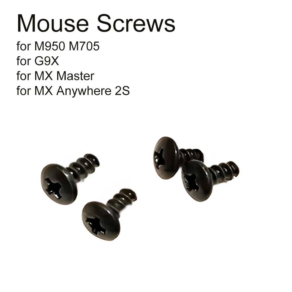

4/8Pcs Mouse Screws Fit for Logitech M950 M705 G9X MX Master MX Anywhere 2S Replacement Round-head Screw Repair Part