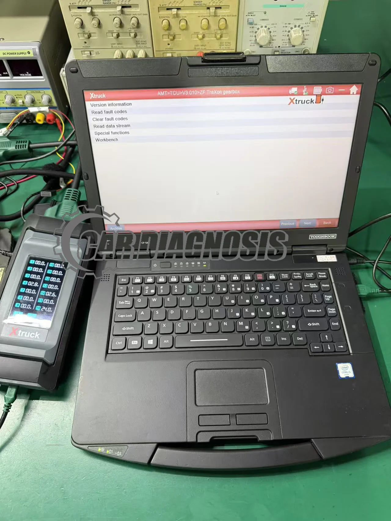 CF54 Laptop + for X-truck Chassis Inspection Transmission for FAST SINOTRUK Eaton for ZF Read Fault Code Diagnostic Tool