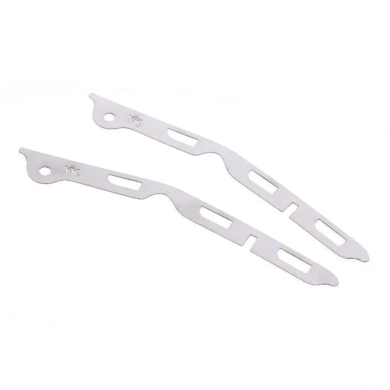 2Pcs Broken Opening Repair Stainless Steel Bracket For Fit Front Bumper Repair Metal Plate  Buckle