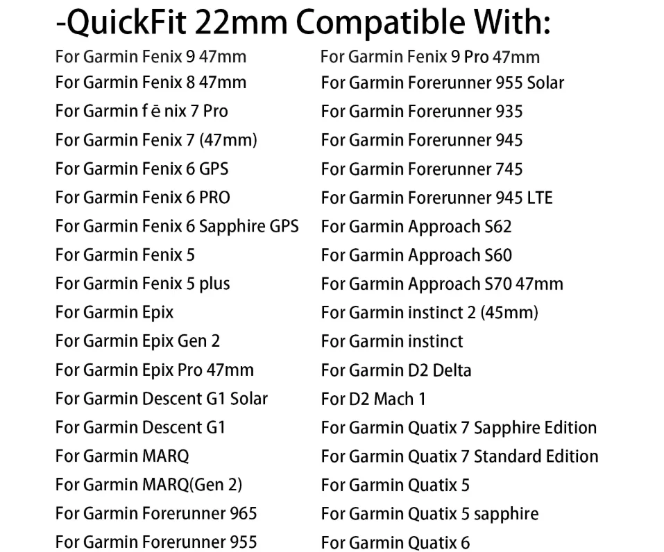 QuickFit 22mm 26mm Silikonarmband für Garmin Fenix 9 Pro 8 7 7X 7Pro 6X 6 5 5X/Epix 2 47mm 51mm Atmungsaktives Armband Uhrenband – Detail 1