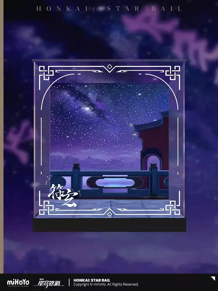 Mihoyo กล่องโชว์ทำมือ Fuxuan, kado ulang tahun เครื่องประดับอนิเมะคอสเพลย์งานทางการของ mihoyo