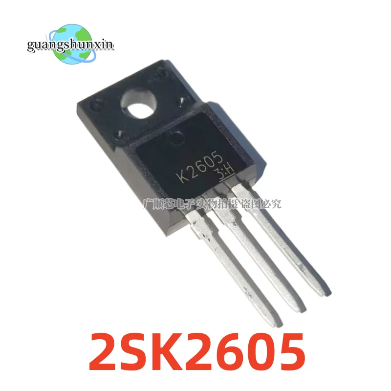 10PCS New 2SK2605 K2605 N channel field-effect transistor TO-220F 800V 5A with direct shooting capability