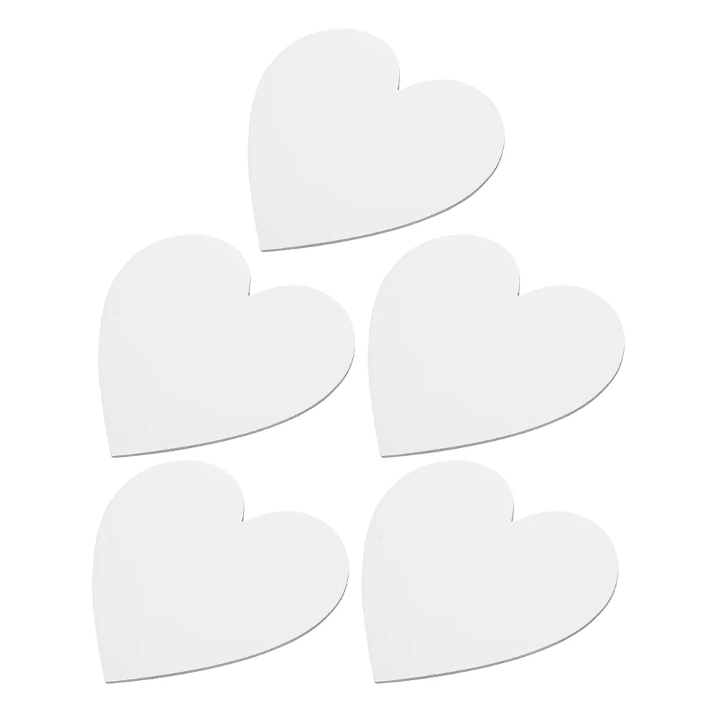 5 Pcs Professional Canvas Oil Painting Board Heart Shaped Artist Drawing Student Acrylic Compatible Unique