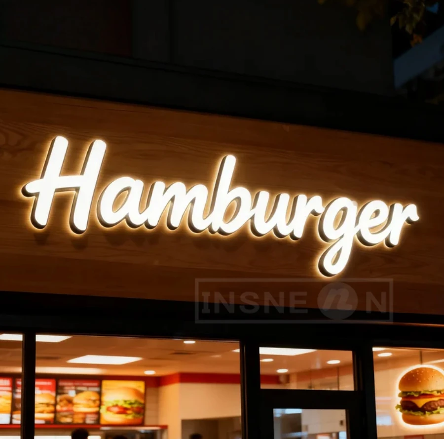 شعار العلامة التجارية الإعلان مخصص الاكريليك تسجيل LED لافتة الأعمال جدار في الهواء الطلق رسائل الزخرفية المرآب المعدني مضيئة