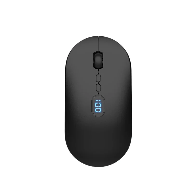 

Новый USB с экраном, дисплеем мощности, беспроводная двухрежимная Bluetooth-мышь, зарядка, офисная бесшумная мышь для ноутбука