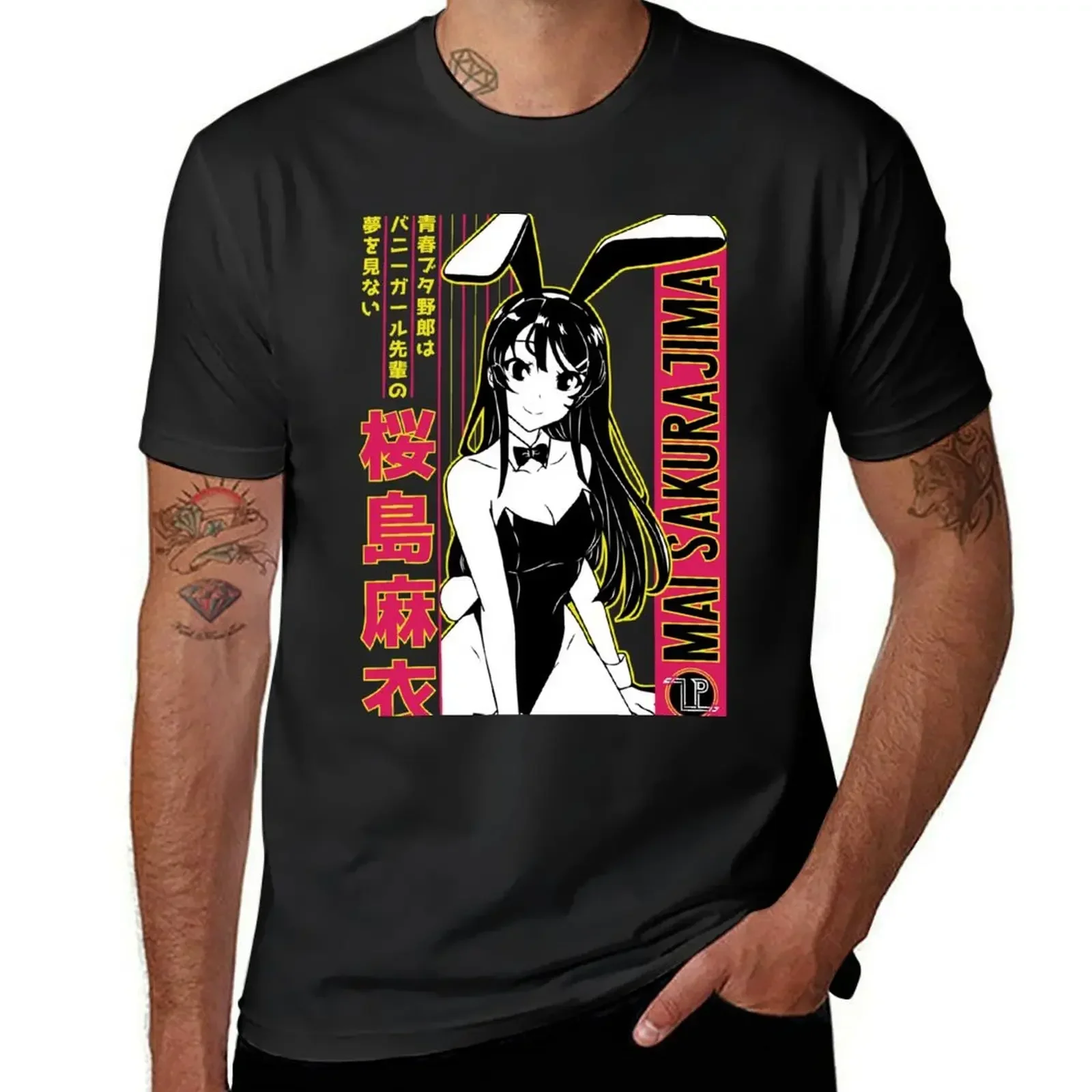 Mai Sakurajima - Seishun Buta Yarou wa Bunny Girl Senpai no Yume wo Minai T-Shirt blacks heavyweights mens graphic t-shirts pack