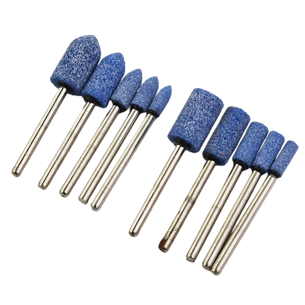 10pcs Polishing Head Wheel Head Polishing Grinding Head Electric Drill Bit Wheel For Dremel Rotary Accessories Power Wood Tools