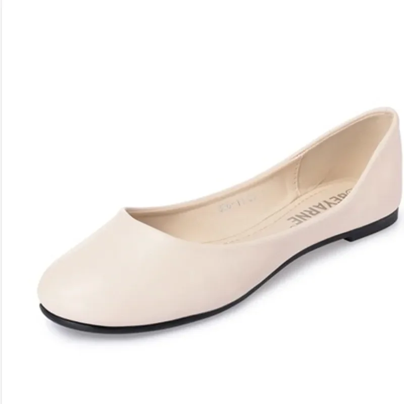 Wholesales Promotions Flats Soft Soles No Heel Dancing Driving Loafers For Women Plus Size 41 9 Anti-slip Single Shoes Round Toe