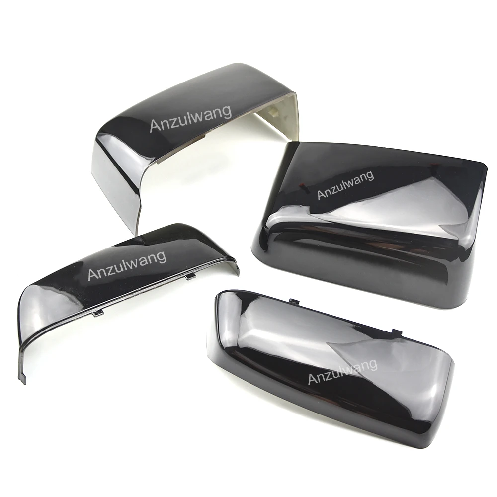 

Replacement Car Rearview Side Mirror Cover For Chevy Silverado 1500 2500 HD 3500 Wing Cap Exterior Door Case Trim Black Auto 4x
