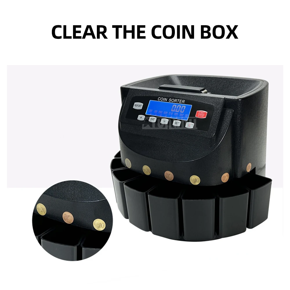 Clasificador de contadores de monedas XD-9200D USD EUR ILS JPY PHP MXN UAH AZN THB Máquina contadora de múltiples monedas