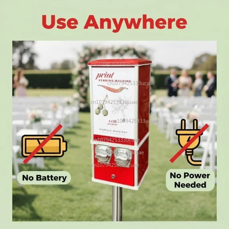 Sticker dispensers, vending machines