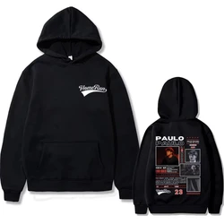 2025 Trend Rapper Paulo Londra Homerun Print Hoodie Men Women Hip Hop Vintage Sweatshirt Fashion Oversized Hoodies Fans Gift