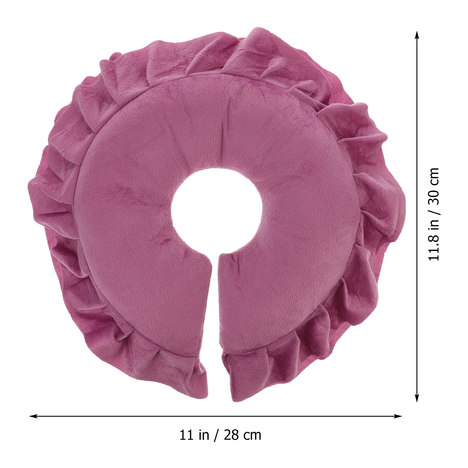 Cotton Face Massage Pillow Rose Red Comfortable Spa Beauty Salon Face Cushion for Massage Bed Relaxation Breathing Sleep